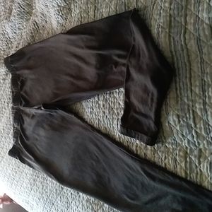 Size LG khaki green leggings